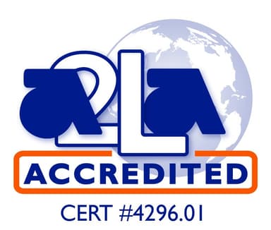 A2LA Accredited symbol for American Gage, certificate number 4296.01